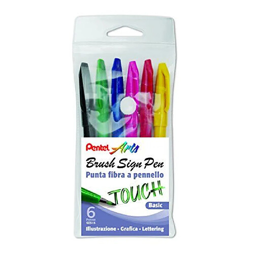 Carlotta Pentel SES15C Marqueur 6 couleurs