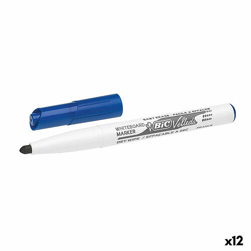 BIC Marqueur Velleda 1741 Bleu (12 Unités)
