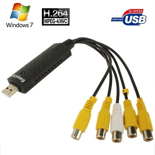 Wewoo Carte d'acquisition vidéo USB 2.0 DVR 4 canaux