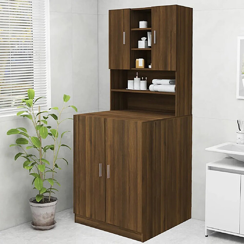 vidaXL Meuble machine à laver