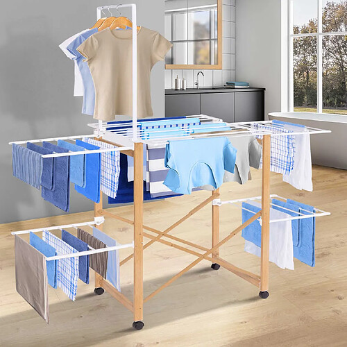 Idmarket market Séchoir DELUXE Penderie design bois