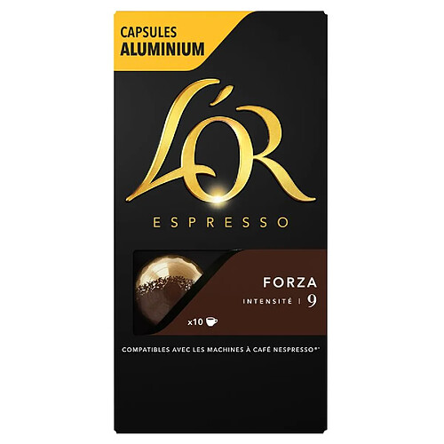 L'or Capsules de café Espresso Forza - Pack de 10