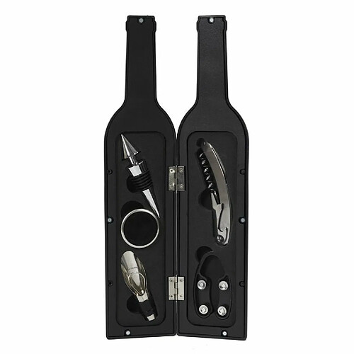 Paris prix Coffret pour vin 5 accessoires - Noir