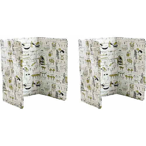 Vendos85 pare-éclaboussures pliable cuisine en aluminium