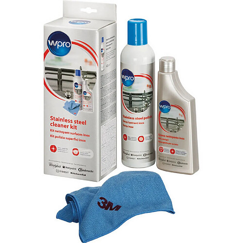Wpro Kit nettoyant inox pour surfaces