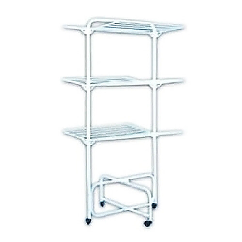 Faverge étendoir à linge sur roulettes - Blanc