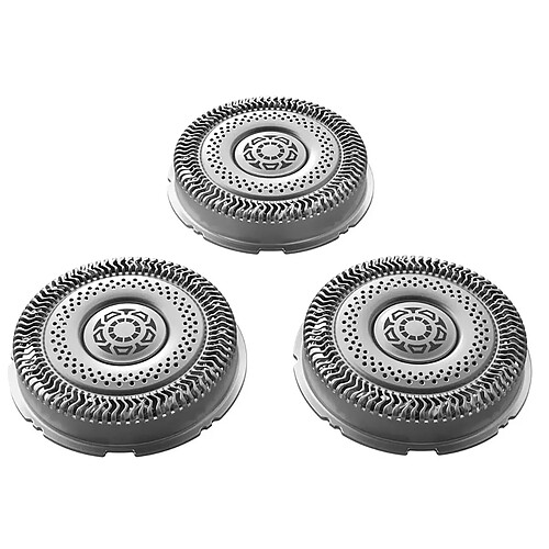 Philips Lot de 3 Têtes de Rasage de Rechange Séries 9000 SH91 / 9000 / 9800 Argent