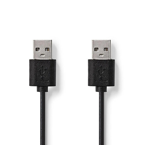 Nedis Câble USB 2.0 A mâle à A mâle - 1 m