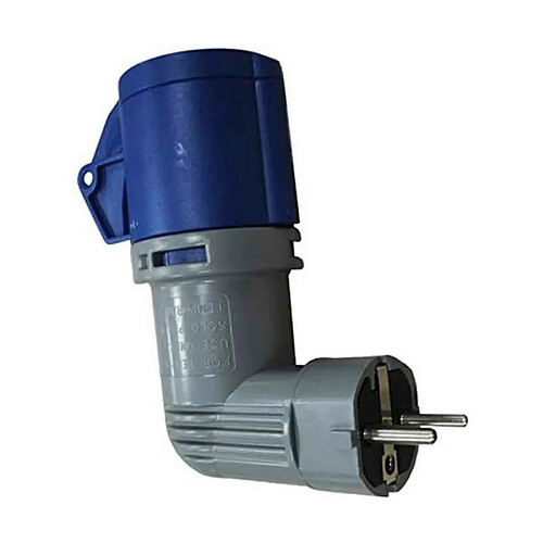 Solera Adaptateur Schuko CETAC - Bleu Gris