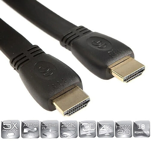 Dcu tecnologic Câble HDMI mâle-mâle - 1,5 m