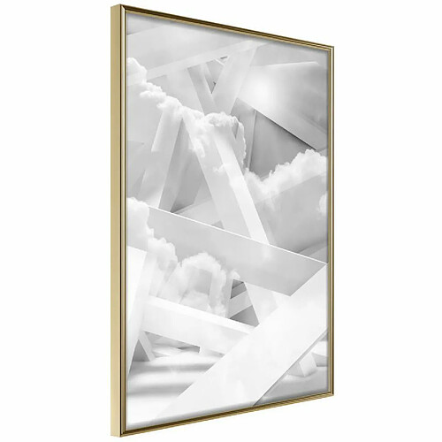 Paris Prix Affiche Scaffold in the Clouds - Or