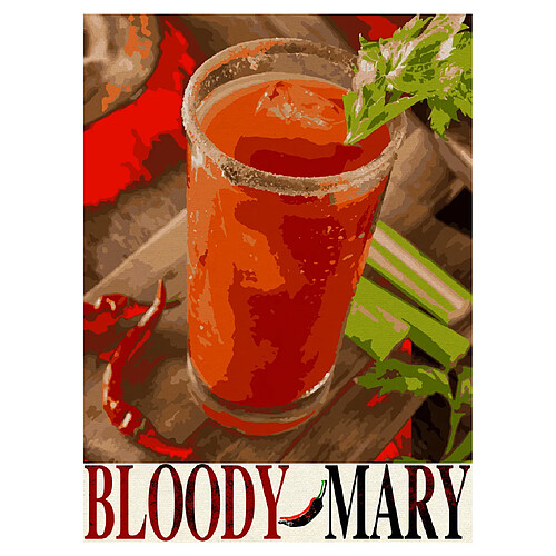Beneffito Bloody Mary - 40 x 60 cm