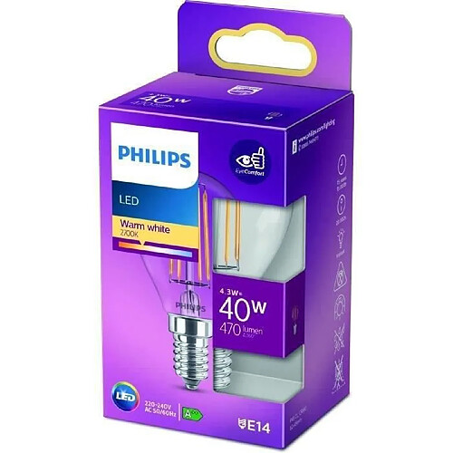 Philips ampoule LED sphérique E14