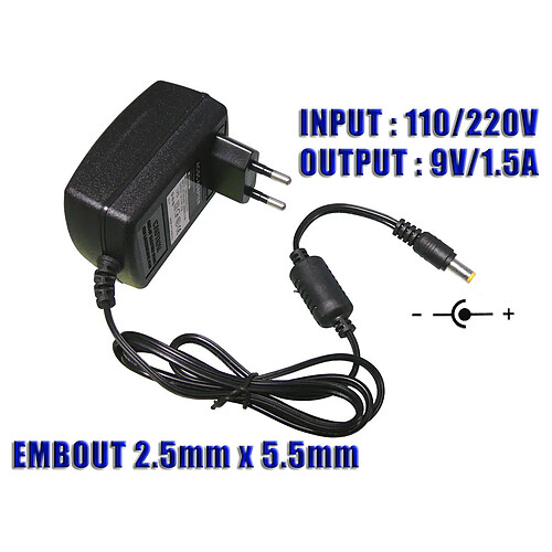 Kalea-Informatique Kalea_informatique Alimentation 220V vers DC 9V / 1.5A 13W