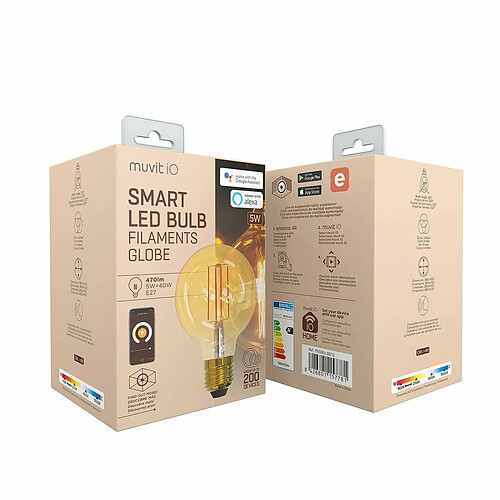 Muvit Ampoule LED Wi-Fi E27 globe