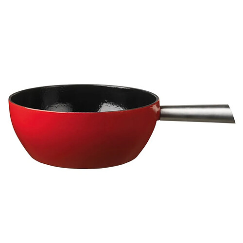 Stockli Caquelon à fondue en fonte - Rouge