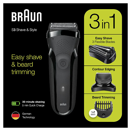 Braun Series 3 300s - Noir