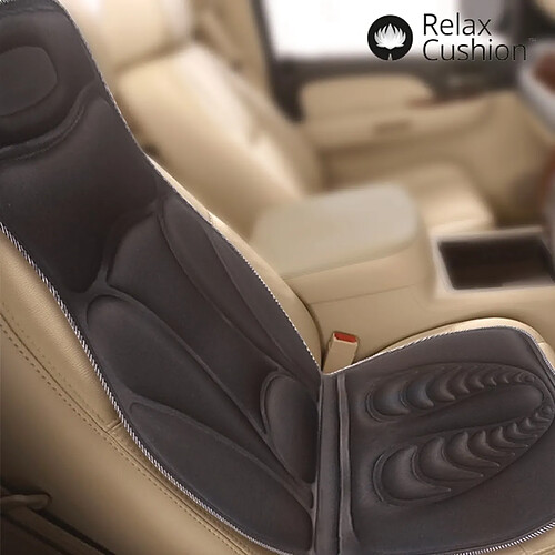 Totalcadeau siège de massage chauffant voiture - Noir
