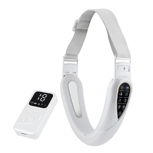 Appareil de soin du visage EMS LED - Blanc