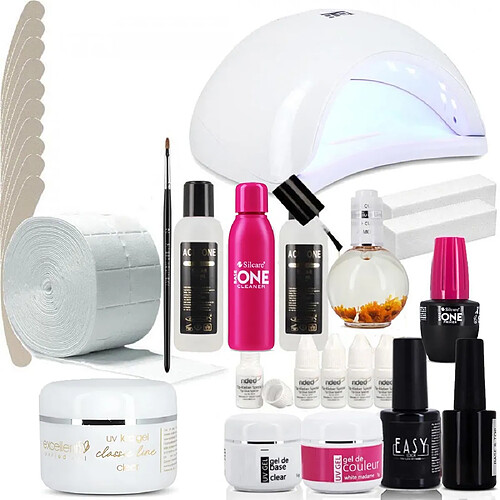Kit manucure faux ongles avec lampe UV LED