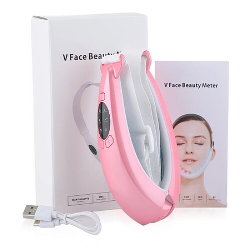 Masseur visage EMS LED ceinture liftante