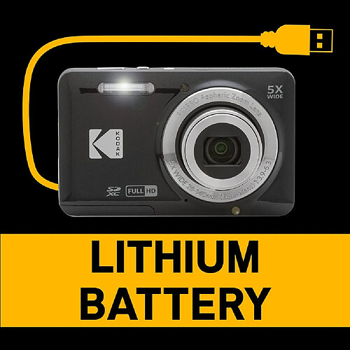 Kodak Pixpro FZ55 - Noir - Appareil photo numérique compact - Rue