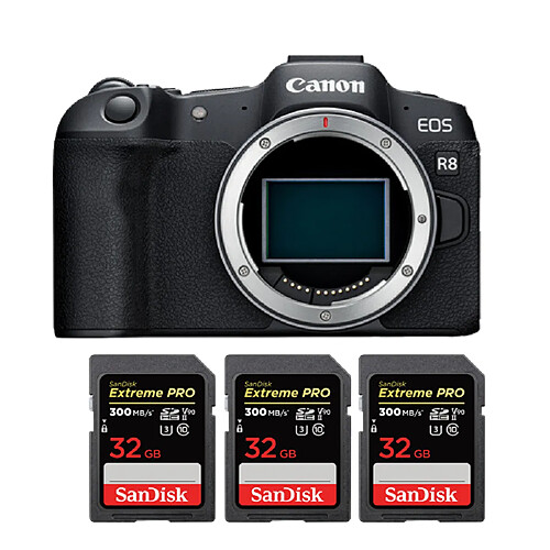 Canon EOS R8 Body + 32Go SDHC