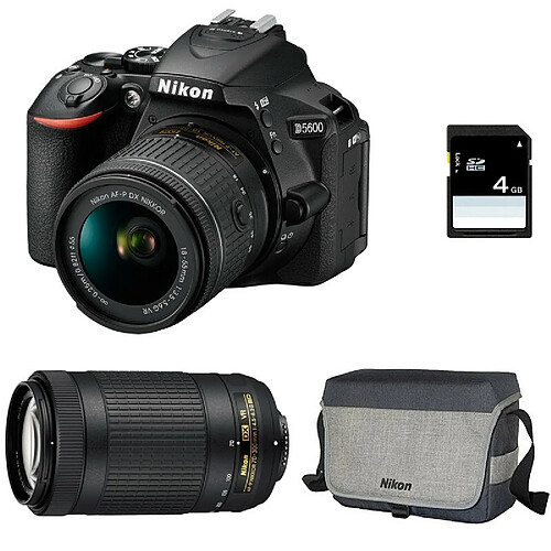 Nikon D5600 + 18-55 VR + 70-300 AF-P VR