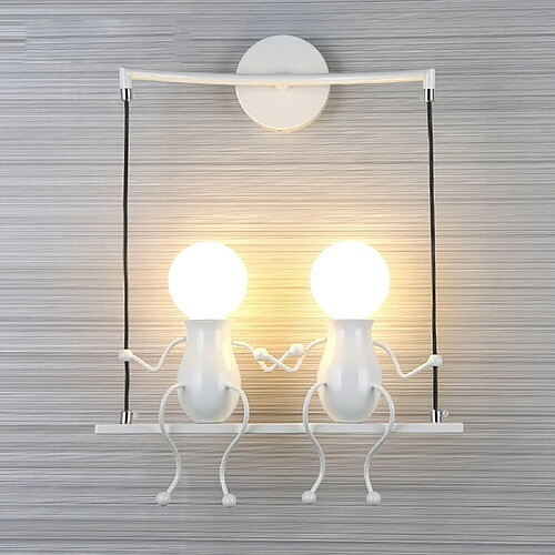 Stoex Applique murale petit homme - Blanc