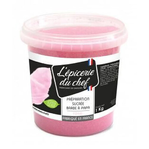 Préparation sucrée pour barbe à papa - Rose 1 kg