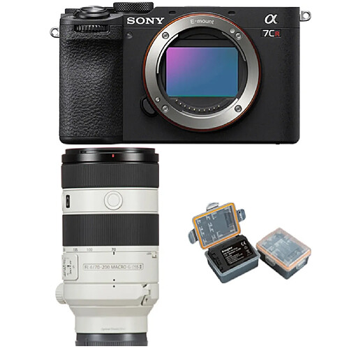 Sony Alpha a7CR (Noir) + FE 70-200mm f/4 Macro G OSS II + Kingma 2000mAh Battery