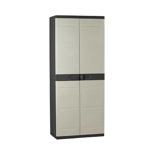 PLASTIKEN Armoire 2 portes - Titanium