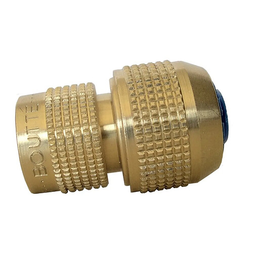 Raccord rapide bleu automatique laiton 6 billes Ø19