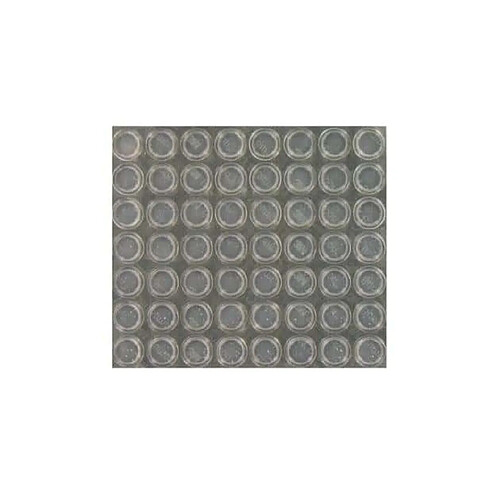 3M Plaque de 56 butées adhésives - Transparentes