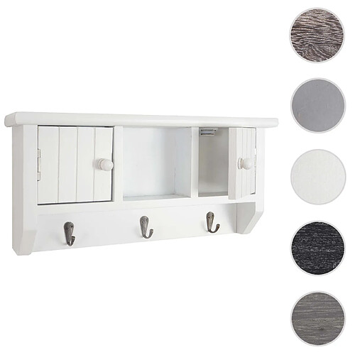 Mendler Armoire à clés - Blanc