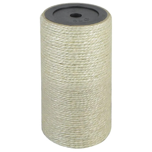 Griffoir pour chats en sisal 8 x 15 cm Beige - vidaXL