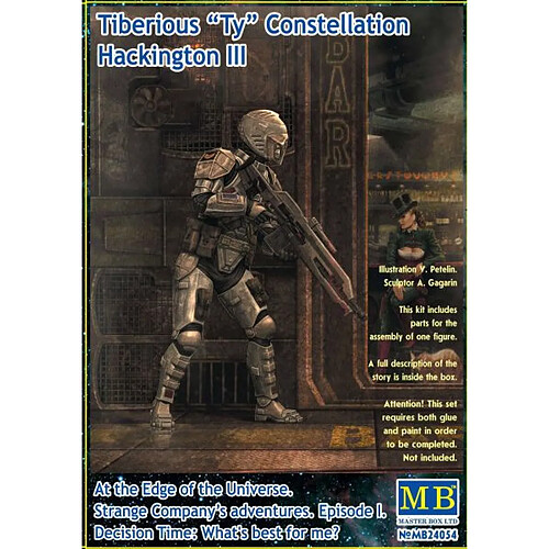 Master box figurine de modélisme Tiberius Hackington III - 1/24