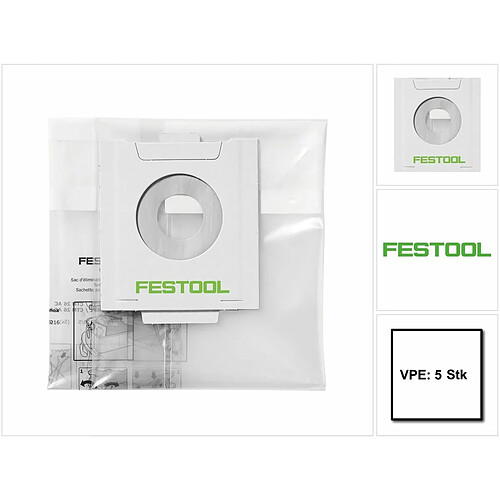 Festool ENS-CT 26 AC Sacs d'élimination - 5 pièces