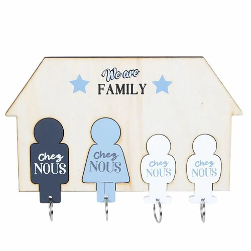 Paris prix Porte-clés mural famille - Naturel