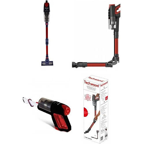 Techwood Aspirateur balai sans fil - Rouge