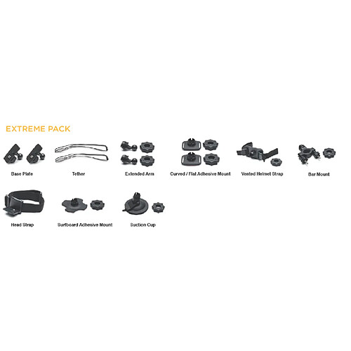 Kodak Pixpro - Pack Accessoires Extreme Pack - Noir