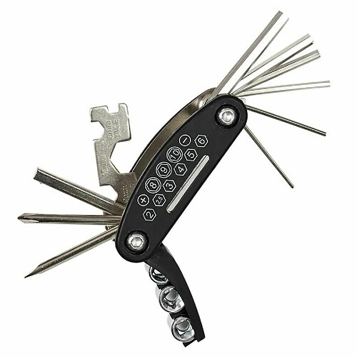 Paris Prix Outil Multifonction Vélo 16 Fonctions - Gris