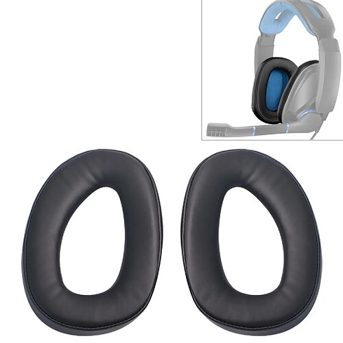 Wewoo Coussinets pour casque GSP300 - Noir