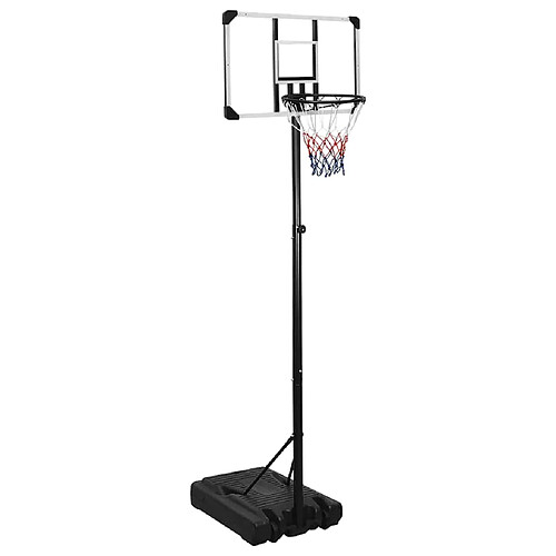 vidaXL Support de basket-ball 235-305 cm Transparent