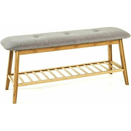 Pegane Banc en bambou - Gris