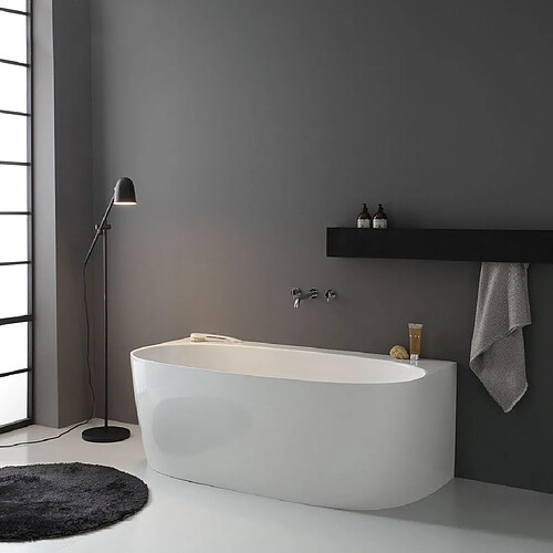 Kiamami valentina Luisa Baignoire - 158 x 86 cm - Ovale - Blanc