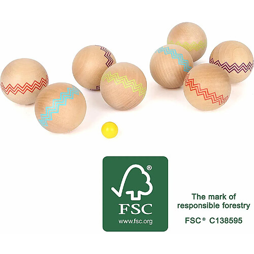 Legler Small Foot Boule Active en Bois Multicolore