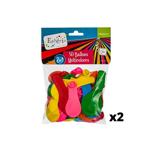 Lot de 100 Ballons Gonflables - Multicolore