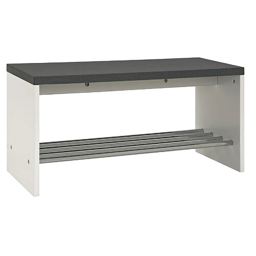 Pegane Banc avec rangement - Blanc