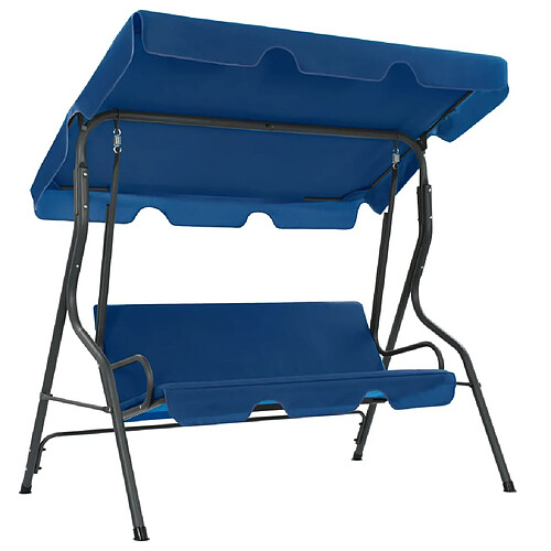 vidaXL Balancelle de jardin - Bleu foncé